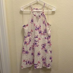 Candies youth white casual dress with flowers